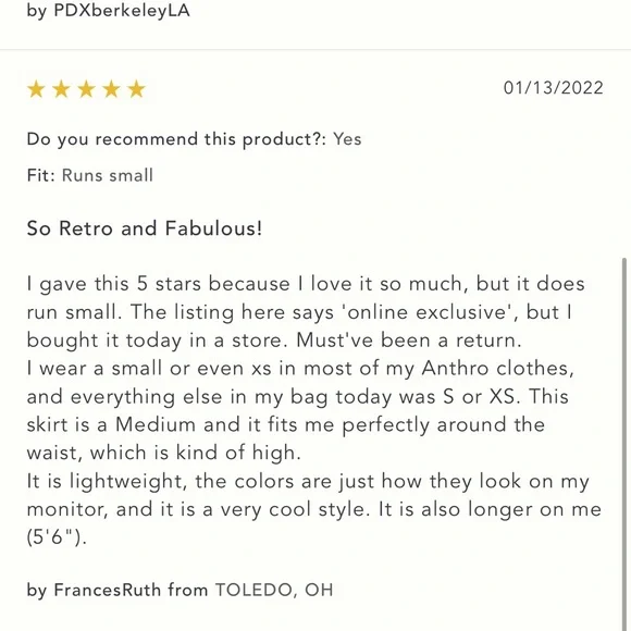 Farm Rio for Anthro NWT XS & XL but runs small side zip w/pockets skirt w/slit. - Picture 8 of 9